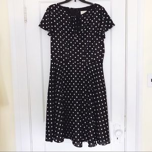 Unique Vintage Polka Dot Swing Dress
